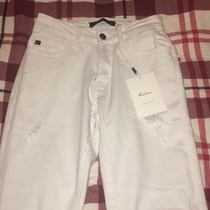 Kancan white distressed jeans brand new